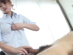 Massage goes nasty for big tits Japanese Anna Mizukawa